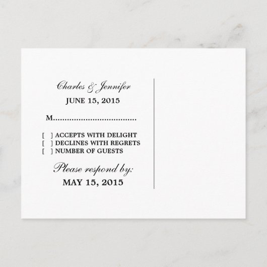 Elegante Herzen UAWG Postkarte, Lila Einladungspostkarte (Rückseite)