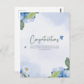 Elegante herzliche Glückwünsche Postkarte (Vorne/Hinten)