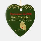 Elegante Herztransplantation individuell anpassbar Keramik Ornament (Rechts)