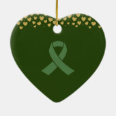 Elegante Herztransplantation individuell anpassbar Keramik Ornament (Hinten)