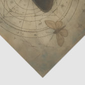 Elegante Hexe mit Kristallkugel und Tarot - gotisc Seidenpapier (Ausschnitt)