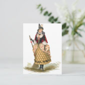 Elegante Hexe Postkarte (Stehend Vorderseite)
