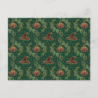 Elegante Hexen-Whimsigoth-Halloween-Postkarte Postkarte