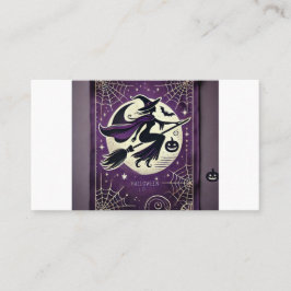 Elegante Hexenkarte 🌙 Halloween Limited Style Visitenkarte