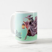 Elegante Hexennacht verzaubernde Halloween-Tasse Kaffeetasse (Vorderseite Links)