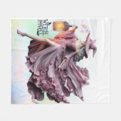 Elegante Hexennacht verzaubertes Halloween-Decken Fleecedecke (Vorderseite (Horizontal))