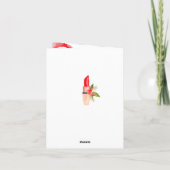 Elegante High Heal Dankeschön Karte (Rückseite)