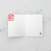 Elegante High Heal Dankeschön Karte (Innenseite)