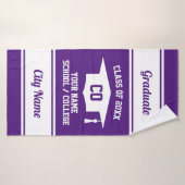 Elegante High School Abschluss Class of 2025 Gesch Badehandtuch (Badehandtuch)