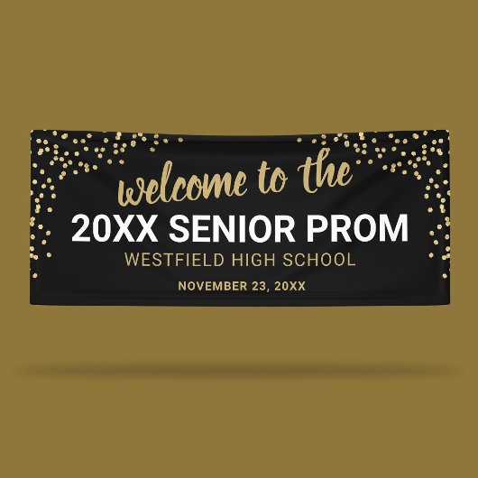 Elegante High School Prom Banner