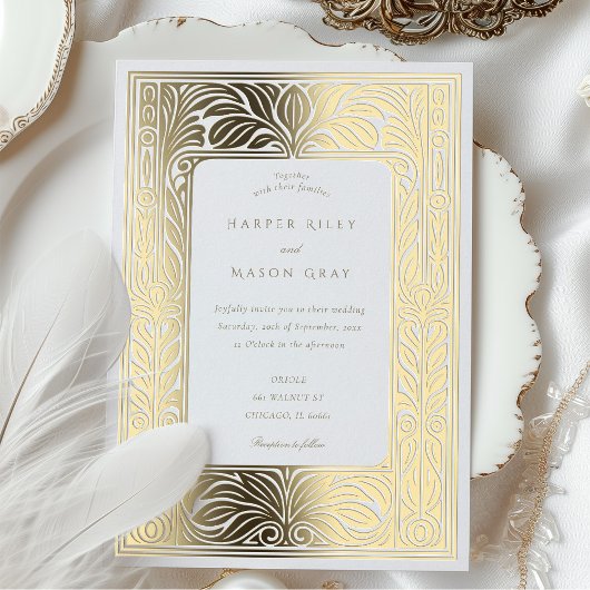 Elegante Highlights Folieneinladung