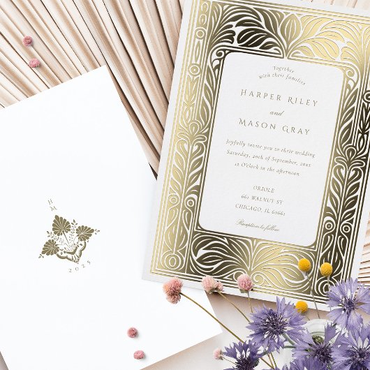 Elegante Highlights Folieneinladung