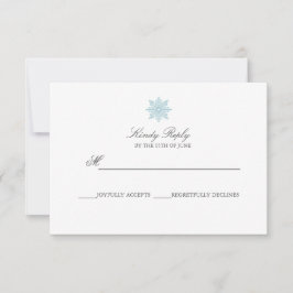 Elegante Highlights RSVP Karte