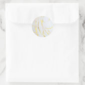 Elegante Hinzufügen einer Blankenvorlage für den T Runder Aufkleber (Tasche)