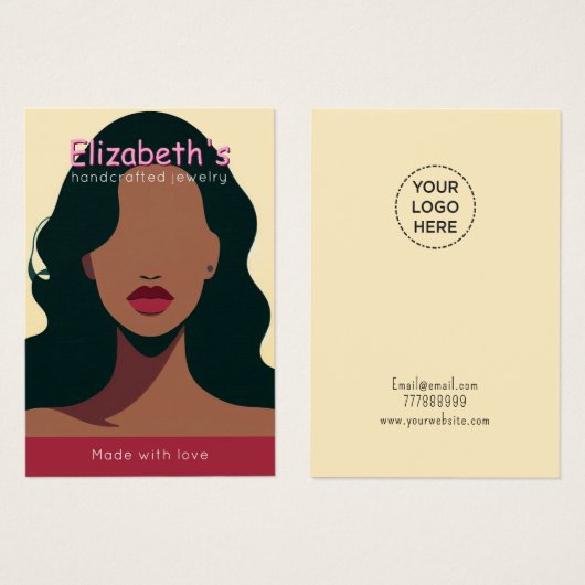 Elegante hinzufügen Sie Ihr Logo Earring Display-K (Vorne & Hinten)