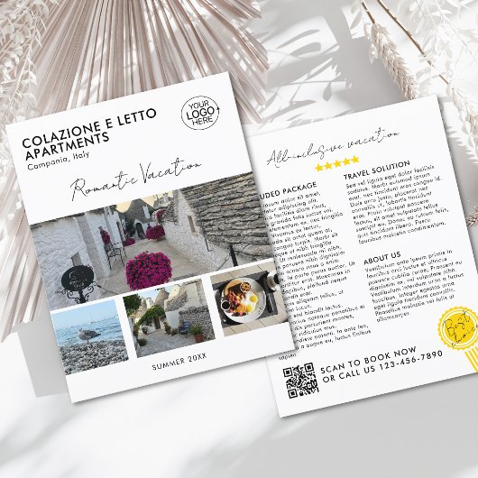 Elegante Hinzufügen von QR-Code-Promo für Ihr Logo Flyer