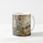 Elegante Hirsche Alte Wälder Kaffeetasse (VorderseiteRechts)