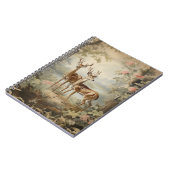 Elegante Hirsche Alte Wälder Notizblock (Linke Seite)