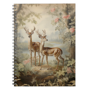 Elegante Hirsche Alte Wälder Notizblock
