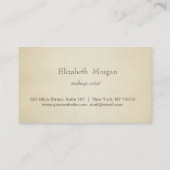 Elegante, hoch entwickelte Blume Treuekarte (Rückseite)