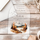 Elegante Hochgebirgslandschaft Acryleinladungen