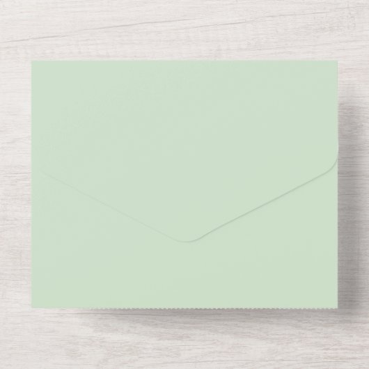 Elegante Hochzeit am Schwarzen Meer All In One Einladung (Rückseite)