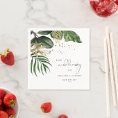 Elegante Hochzeit am Tropical Beach Serviette (Beispiel)