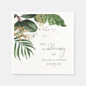 Elegante Hochzeit am Tropical Beach Serviette (Vorderseite)