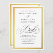 Elegante Hochzeit an der Goldenen Grenze auf Spani (Vorne/Hinten)