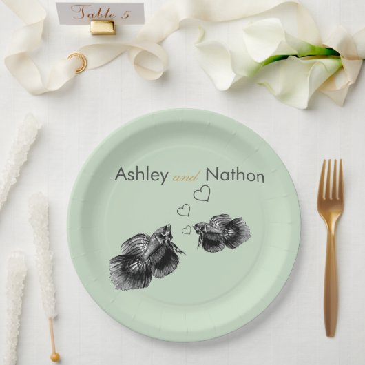 Elegante Hochzeit an der Schwarzmeerküste Pappteller (Hochzeit)