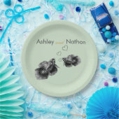 Elegante Hochzeit an der Schwarzmeerküste Pappteller (Party)