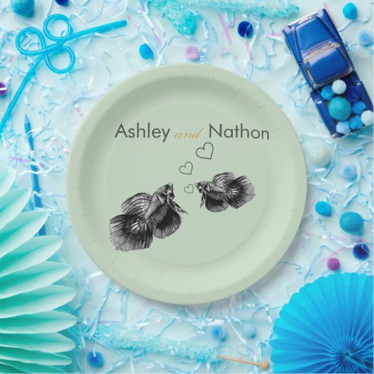 Elegante Hochzeit an der Schwarzmeerküste Pappteller (Party)