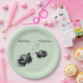 Elegante Hochzeit an der Schwarzmeerküste Pappteller (Party)