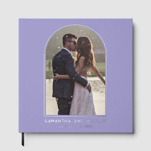 Elegante Hochzeit Arch Photo Typografie Gästebuch