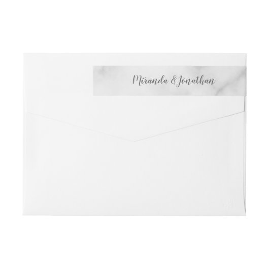 Elegante Hochzeit aus weißem Marmor (Rückseite)