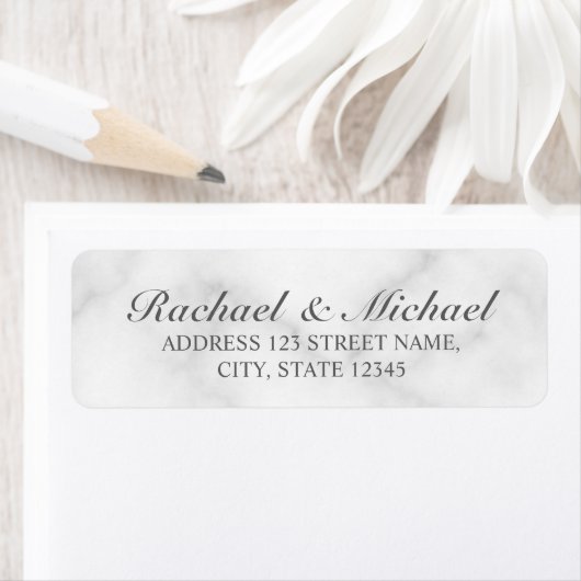 Elegante Hochzeit aus weißem Marmor (Insitu)