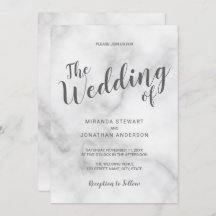 Elegante Hochzeit aus weißem Marmor