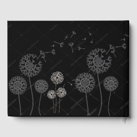 Elegante Hochzeit bei Buggy Gästebuch (Rückseite)