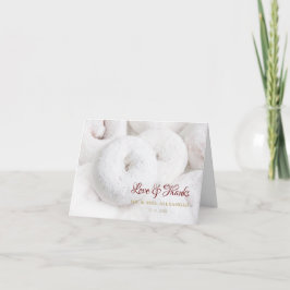 Elegante Hochzeit Danke Ethereal Weiße Doughnüsse