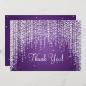 Elegante Hochzeit danken Ihnen, Nacht zu merken Dankeskarte (Vorne/Hinten)