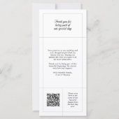 Elegante Hochzeit Dankeschön Karte mit Foto (Rückseite)