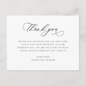 Elegante Hochzeit Dankeschön Notizen (Vorderseite)