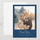 Elegante Hochzeit-Dankeskarten Dankeskarte (Vorne/Hinten)