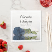 Elegante Hochzeit der Blue Rose Long Stemmed Steel Serviette (Beispiel)
