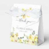 Elegante Hochzeit der Gelben Blütenfrüchte Geschenkschachtel (Vorderseite)