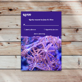 Elegante Hochzeit der Korallenriffe an der Seeküst RSVP Karte