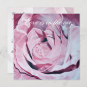 Elegante Hochzeit der Lieberosa-Rosen lädt ein Einladung (Vorne/Hinten)