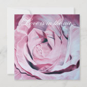 Elegante Hochzeit der Lieberosa-Rosen lädt ein Einladung (Vorderseite)