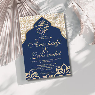 Elegante Hochzeit der Marine Einladung