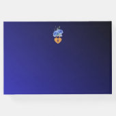 Elegante Hochzeit der Marine und Burnt Orange Gästebuch (Rückseite)